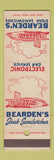 Matchbook Cover - Bearden's Steak Sandwiches Cleveland OH