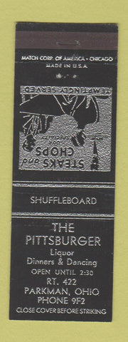 Matchbook Cover - The Pittsburger Parkman OH