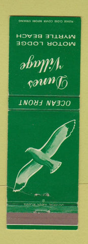 Matchbook Cover - Dunes Village Motor Lodge Myrtle Beach SC