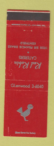 Matchbook Cover - Red Robin Catering Kentfield CA