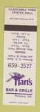 Matchbook Cover - Hart's Bar Grille Portland OR