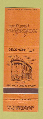 Matchbook Cover - Ahdawagam Credit Union Wisconsin Rapids WI