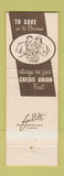 Matchbook Cover - Ahdawagam Credit Union Wisconsin Rapids WI