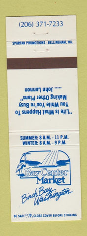 Matchbook Cover - Bay Center Market Birch Bay WA