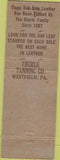 Matchbook Cover - Tioga Oak Sole Leather Shoe Repair Lexington NC CREASE