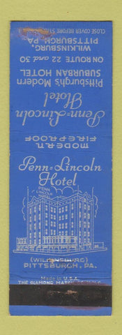 Matchbook Cover - Penn Lincoln Hotel Pittsburgh PA WEAR
