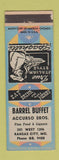 Matchbook Cover - Barrel Buffet Accurso Bros Italian Kansas City MO WEAR