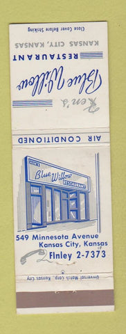 Matchbook Cover - Ken's Blue Willow Restaurant Kansas City MO