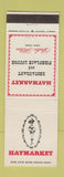 Matchbook Cover - Haymarket Restaurant Statler Hilton New York City
