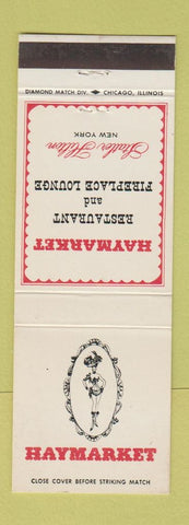 Matchbook Cover - Haymarket Restaurant Statler Hilton New York City