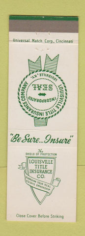 Matchbook Cover - Louisville Title Insurance KY
