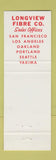 Matchbook Cover - Longfibre Box Kraft San Francisco Los Angeles Oakland CA