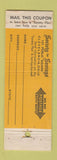 Matchbook Cover - Society for Savings 1949 Cleveland OH WEAR