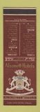 Matchbook Cover - Alsonett Hotels FL TX LA MO IN