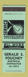Matchbook Cover - Gerald Fouchey Electrical Contractor