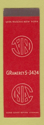 Matchbook Cover - CNA? Club? New York City SAMPLE