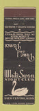 Matchbook Cover - White Swan Night Club Sauk Centre MN Federal