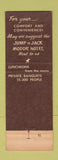 Matchbook Cover - Jump n Jack Chuck Wagon Restaurant Torrance CA