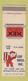 Matchbook Cover - Kex Lee Bros Minneapolis MN Callaway Mills towel service
