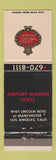 Matchbook Cover - Airport Marina Hotel Los Angeles CA
