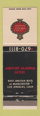 Matchbook Cover - Airport Marina Hotel Los Angeles CA