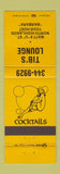 Matchbook Cover - Tib's Lounge North Highlands WEAR