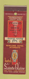 Matchbook Cover - Hotel Sainte Claire San Jose CA