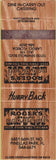 Matchbook Cover - Tivoli's Video Nightclub South Bend IN