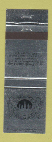 Matchbook Cover - Seyrafi Development Corp Hollywood CA