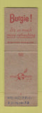 Matchbook Cover - Burgie Beer Burgermeister