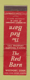 Matchbook Cover - The Red Barn Westport CT DISPLAY WEAR