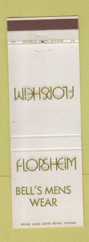 Matchbook Cover - Florsheim Shoes Bell's Men's Clothes