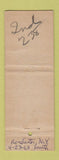 Matchbook Cover - Wheeler's Lunch Frankfort Indianapolis Lafayette IN WEAR