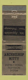 Matchbook Cover - Archbishop Mitty TV System