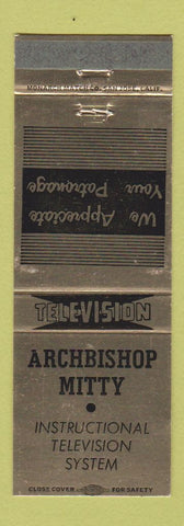 Matchbook Cover - Archbishop Mitty TV System