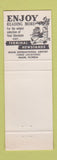 Matchbook Cover - Terminal News Stand Miami FL Airport