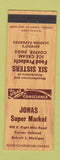 Matchbook Cover - Jonas Grocery Detroit MI