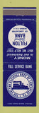Matchbook Cover - Fulton NATional Bank Lancaster PA