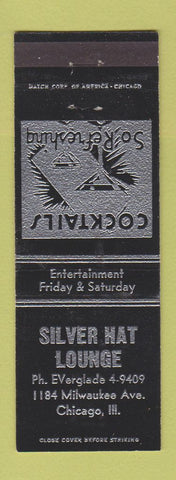 Matchbook Cover - Silver Hat Lounge Chicago IL