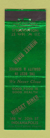 Matchbook Cover - Midget Diner Indianapolis IN