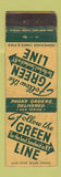 Matchbook Cover - Green Line Sandwiches New York City WORN