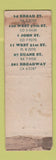 Matchbook Cover - Green Line Sandwiches New York City WORN