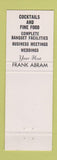 Matchbook Cover - Brookside Restaurant Ellsworth ME