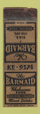 Matchbook Cover - Barmaid Restaurant Denver Colorado WORN