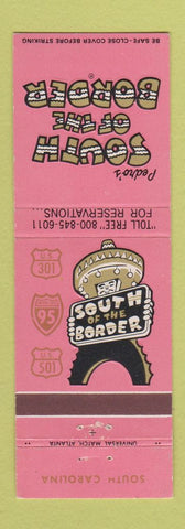 Matchbook Cover - South of the Border Dillon SC