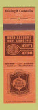 Matchbook Cover - The Back Court Deer Lake Racquet Country Club