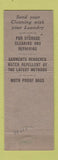 Matchbook Cover - C&K Dry Cleaners Elmira NY low phone # WEAR