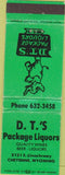 Matchbook Cover - DT's Package Liquors Cheyenne WY