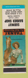 Matchbook Cover - Subway Barber Shop Long Beach CA