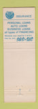 Matchbook Cover - SIC Loans Finance Phoenix AZ